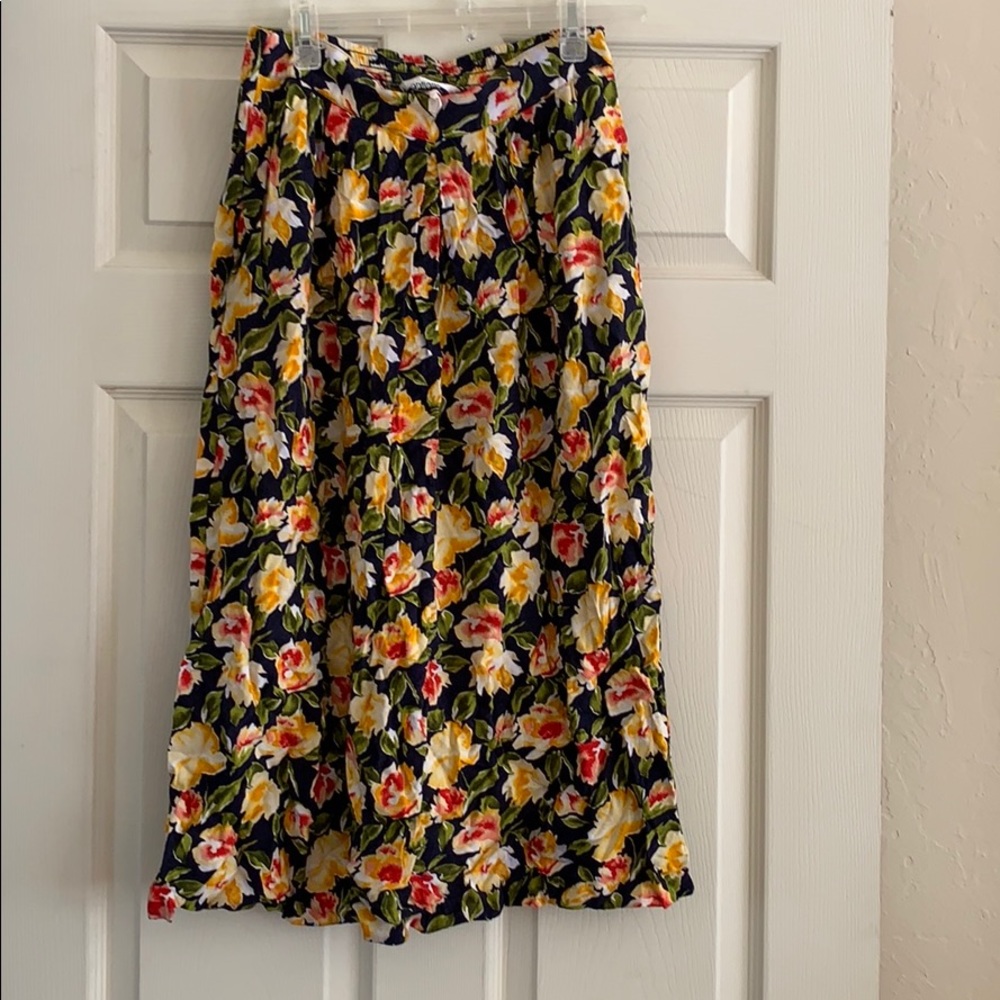 80’s floral skirt